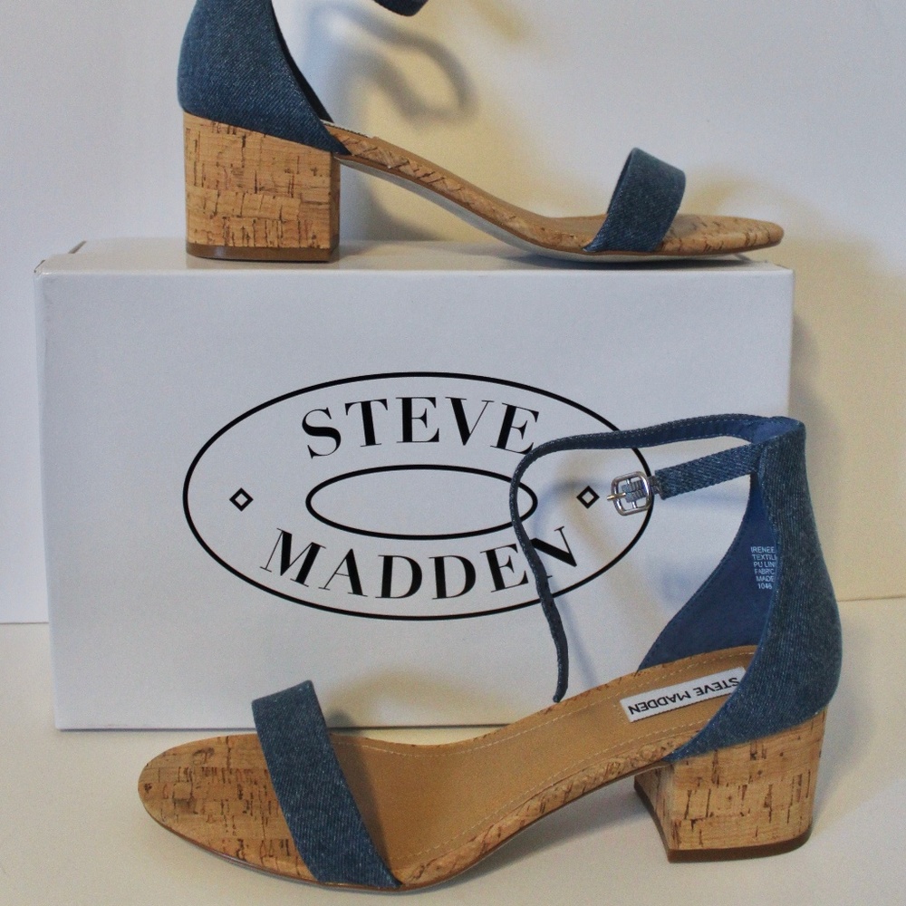 Steve Madden Women's Irenee C Denim Ankle Strap